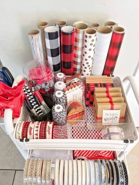 Gift wrapping section